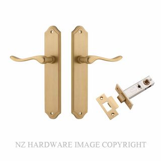 IVER 15422KPASS60 STIRLING PASSAGE LATCH KITSET SHOULDERED PLATE BRUSHED BRASS
