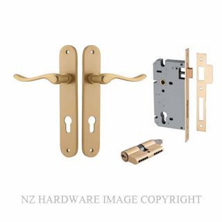 IVER 15424KENTR60KK STIRLING KEY-KEY ENTRANCE LOCK KITSET OVAL PLATE BRUSHED BRASS