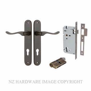 IVER 10924KENTR60KK STIRLING KEY-KEY ENTRANCE LOCK KITSET OVAL PLATE SIGNATURE BRASS