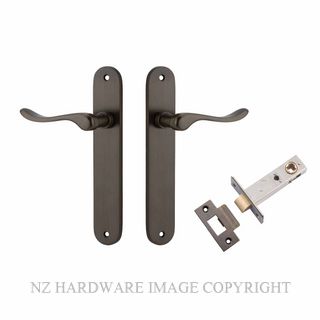 IVER 10924KPASS60 STIRLING PASSAGE LATCH KITSET OVAL PLATE SIGNATURE BRASS