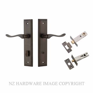 IVER 10926KPRIV60 STIRLING PRIVACY LATCH KITSET STEPPED PLATE SIGNATURE BRASS
