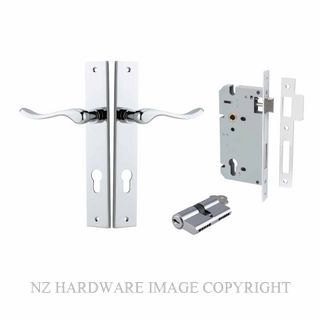 IVER 11920KENTR60KK STIRLING KEY-KEY ENTRANCE LOCK KITSET RECTANGULAR PLATE CHROME PLATE