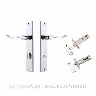 IVER 11920KPRIV60 STIRLING PRIVACY LATCH KITSET RECTANGULAR PLATE CHROME PLATE