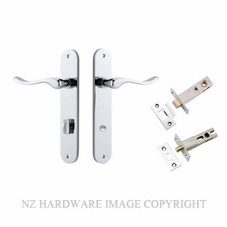 IVER 11924KPRIV60 STIRLING PRIVACY LATCH KITSET OVAL PLATE CHROME PLATE