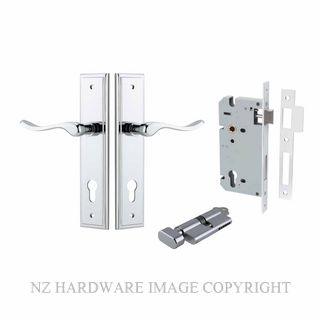 IVER 11926KENTR60KT STIRLING KEY-TURN ENTRANCE LOCK KITSET STEPPED PLATE CHROME PLATE