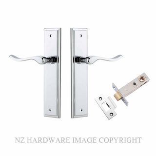 IVER 11926KPASS60 STIRLING PASSAGE LATCH KITSET STEPPED PLATE CHROME PLATE