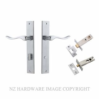IVER 12420KPRIV60 STIRLING PRIVACY LATCH KITSET RECTANGULAR PLATE BRUSHED CHROME