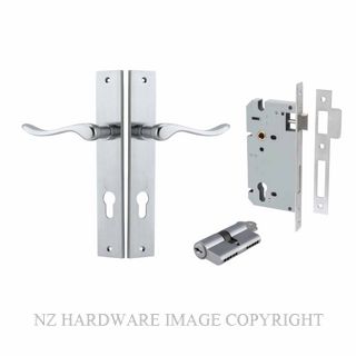 IVER 12420KENTR60KK STIRLING KEY-KEY ENTRANCE LOCK KITSET RECTANGULAR PLATE BRUSHED CHROME