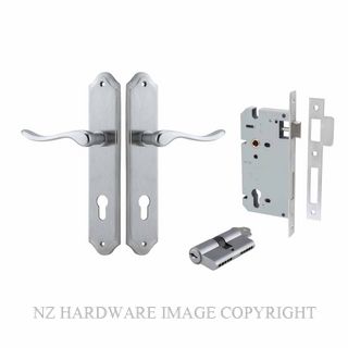 IVER 12422KENTR60KK STIRLING KEY-KEY ENTRANCE LOCK KITSET SHOULDERED PLATE BRUSHED CHROME