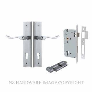 IVER 12426KENTR60KT STIRLING KEY-TURN ENTRANCE LOCK KITSET STEPPED PLATE BRUSHED CHROME
