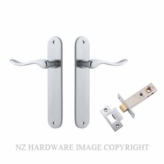 IVER 12424KPASS60 STIRLING PASSAGE LATCH KITSET OVAL PLATE BRUSHED CHROME
