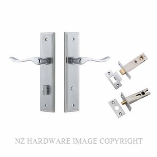 IVER 12426KPRIV60 STIRLING PRIVACY LATCH KITSET STEPPED PLATE BRUSHED CHROME