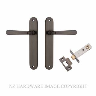 IVER 10876KPASS60 COPENHAGEN PASSAGE LATCH KITSET OVAL PLATE SIGNATURE BRASS