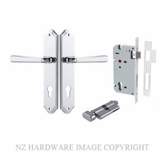 IVER 11874KENTR60KT COPENHAGEN KEY-TURN ENTRANCE LOCK KITSET SHOULDERED PLATE CHROME PLATE