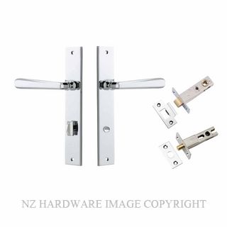 IVER 11872KPRIV60 COPENHAGEN PRIVACY LATCH KITSET RECTANGULAR PLATE CHROME PLATE