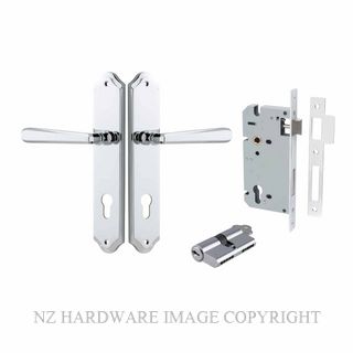 IVER 11874KENTR60KK COPENHAGEN KEY-KEY ENTRANCE LOCK KITSET SHOULDERED PLATE CHROME PLATE