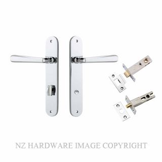 IVER 11876KPRIV60 COPENHAGEN PRIVACY LATCH KITSET OVAL PLATE CHROME PLATE