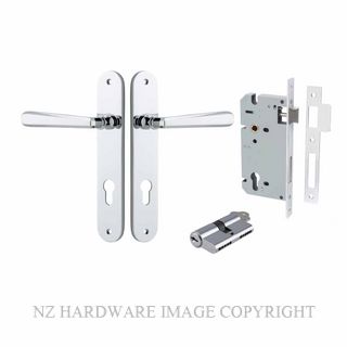 IVER 11876KENTR60KK COPENHAGEN KEY-KEY ENTRANCE LOCK KITSET OVAL PLATE CHROME PLATE