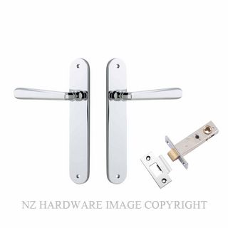 IVER 11876KPASS60 COPENHAGEN PASSAGE LATCH KITSET OVAL PLATE CHROME PLATE