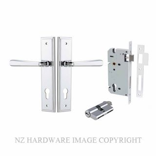 IVER 11878KENTR60KK COPENHAGEN KEY-KEY ENTRANCE LOCK KITSET STEPPED PLATE CHROME PLATE