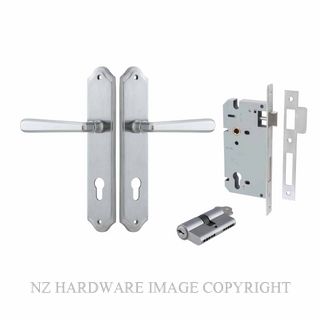 IVER 12374KENTR60KK COPENHAGEN KEY-KEY ENTRANCE LOCK KITSET SHOULDERED PLATE BRUSHED CHROME