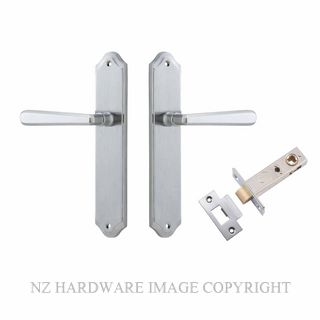 IVER 12374KPASS60 COPENHAGEN PASSAGE LATCH KITSET SHOULDERED PLATE BRUSHED CHROME