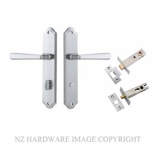 IVER 12374KPRIV60 COPENHAGEN PRIVACY LATCH KITSET SHOULDERED PLATE BRUSHED CHROME