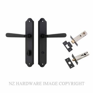 IVER 12874KPRIV60 COPENHAGEN PRIVACY LATCH KITSET SHOULDERED PLATE MATT BLACK