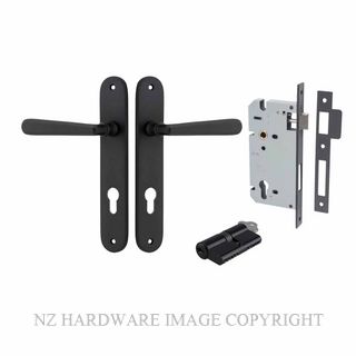IVER 12876KENTR60KK COPENHAGEN KEY-KEY ENTRANCE LOCK KITSET OVAL PLATE MATT BLACK