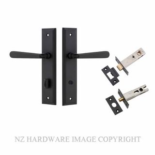 IVER 12878KPRIV60 COPENHAGEN PRIVACY LATCH KITSET STEPPED PLATE MATT BLACK