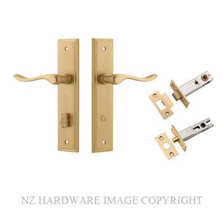 IVER 15426KPRIV60 STIRLING PRIVACY LATCH KITSET STEPPED PLATE BRUSHED BRASS