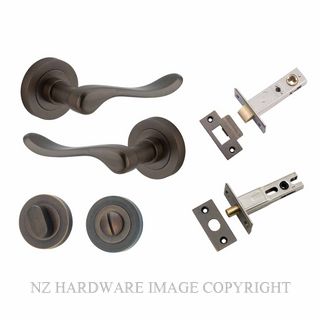 IVER 20791KPRIV60 STIRLING PRIVACY LATCH KITSET ROUND ROSE SIGNATURE BRASS
