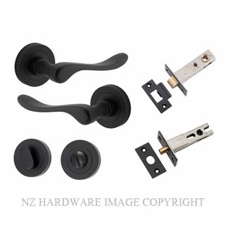 IVER 20793KPRIV60 STIRLING PRIVACY LATCH KITSET ROUND ROSE MATT BLACK