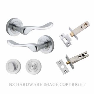 IVER 20795KPRIV60 STIRLING PRIVACY LATCH KITSET ROUND ROSE BRUSHED CHROME