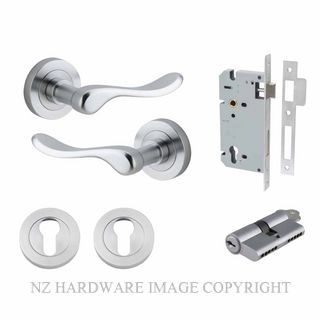 IVER 20795KENTR60KK STIRLING KEY-KEY ENTRANCE LOCK KITSET ROUND ROSE BRUSHED CHROME