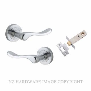 IVER 20795KPASS60 STIRLING PASSAGE LATCH KITSET ROUND ROSE BRUSHED CHROME