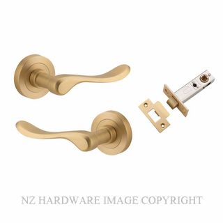 IVER 20796KPASS60 STIRLING PASSAGE LATCH KITSET ROUND ROSE BRUSHED BRASS