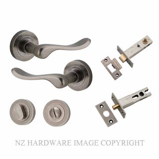 IVER 20797KPRIV60 STIRLING PRIVACY LATCH KITSET ROUND ROSE DISTRESSED NICKEL