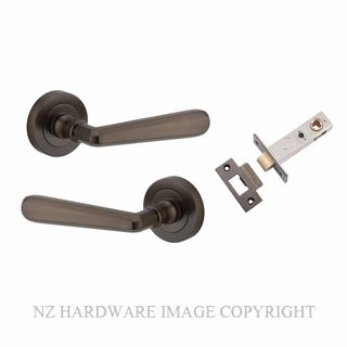 IVER 20801KPASS60 COPENHAGEN PASSAGE LATCH KITSET ROUND ROSE SIGNATURE BRASS