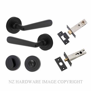 IVER 20803KPRIV60 COPENHAGEN PRIVACY LATCH KITSET ROUND ROSE MATT BLACK