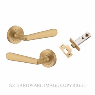 IVER 20806KPASS60 COPENHAGEN PASSAGE LATCH KITSET ROUND ROSE BRUSHED BRASS