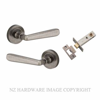 IVER 20807KPASS60 COPENHAGEN PASSAGE LATCH KITSET ROUND ROSE DISTRESSED NICKEL