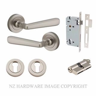 IVER 20809KENTR60KK COPENHAGEN KEY-KEY ENTRANCE LOCK KITSET ROUND ROSE SATIN NICKEL