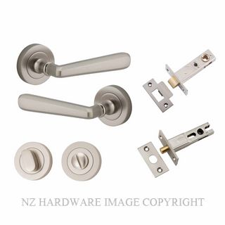 IVER 20809KPRIV60 COPENHAGEN PRIVACY LATCH KITSET ROUND ROSE SATIN NICKEL