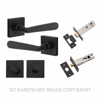 IVER 21193KPRIV60 COPENHAGEN PRIVACY LATCH KITSET SQUARE ROSE MATT BLACK