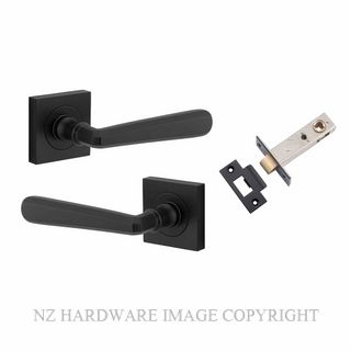 IVER 21193KPASS60 COPENHAGEN PASSAGE LATCH KITSET SQUARE ROSE MATT BLACK