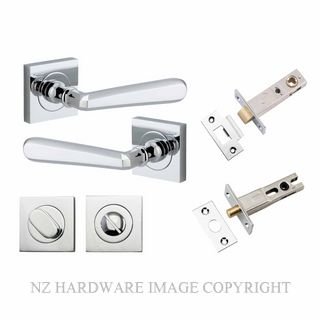 IVER 21194KPRIV60 COPENHAGEN PRIVACY LATCH KITSET SQUARE ROSE CHROME PLATE