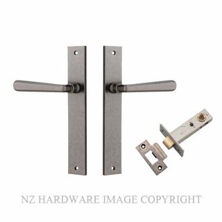 IVER 13872KPASS60 COPENHAGEN PASSAGE LATCH KITSET RECTANGULAR PLATE DISTRESSED NICKEL