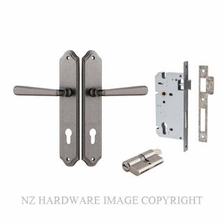 IVER 13874KENTR60KK COPENHAGEN KEY-KEY ENTRANCE LOCK KITSET SHOULDERED PLATE DISTRESSED NICKEL