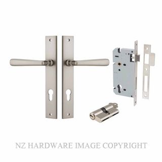IVER 14872KENTR60KK COPENHAGEN KEY-KEY ENTRANCE LOCK KITSET RECTANGULAR PLATE SATIN NICKEL